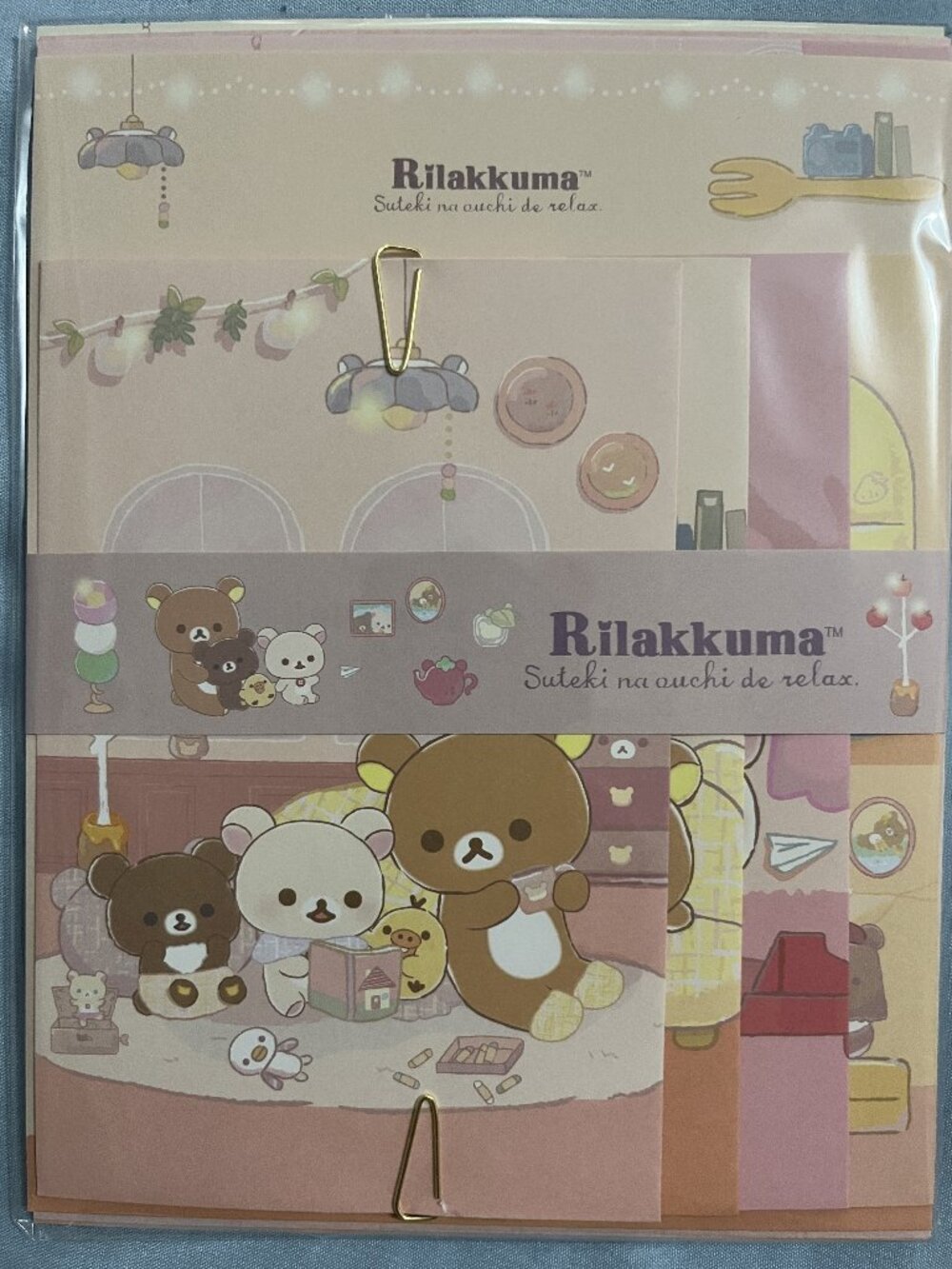 San-X Rilakkuma Letter Set "Suteki na Ouchi de Relax"